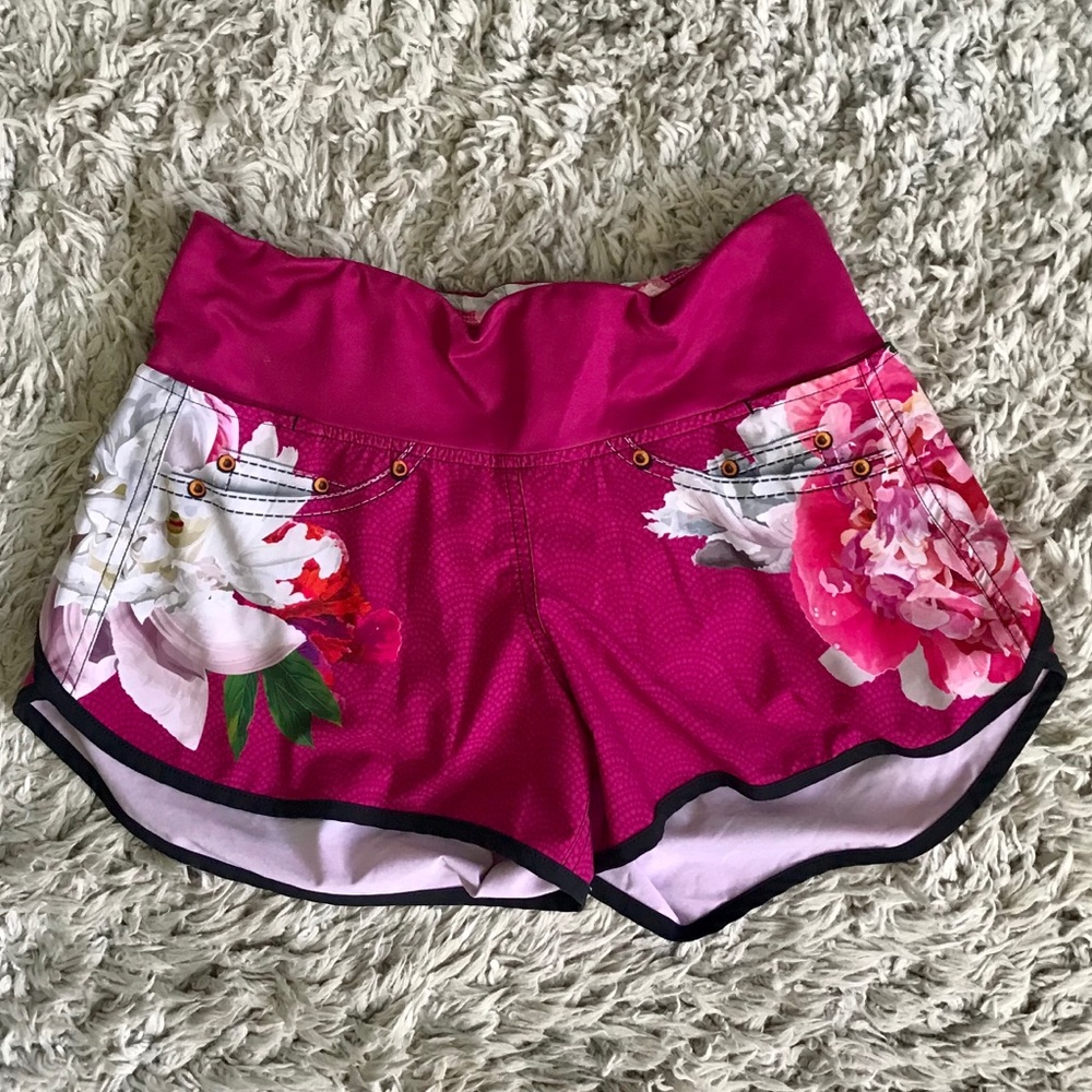 INKnBURN Pink Flora Shorts